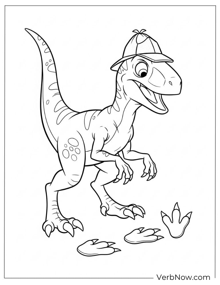 Velociraptor inside a magical snow globe