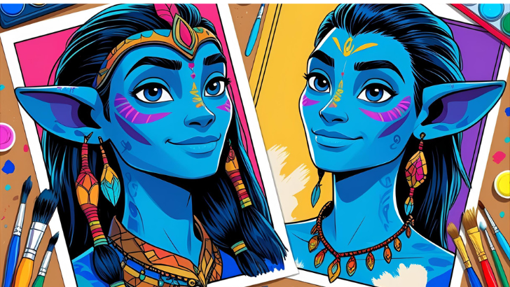 avatar coloring pages 