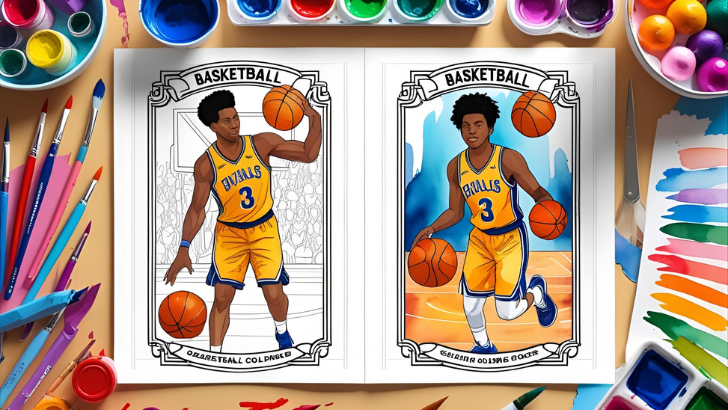 basketball player coloring pages