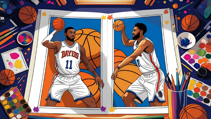 printable basketball player coloring pages