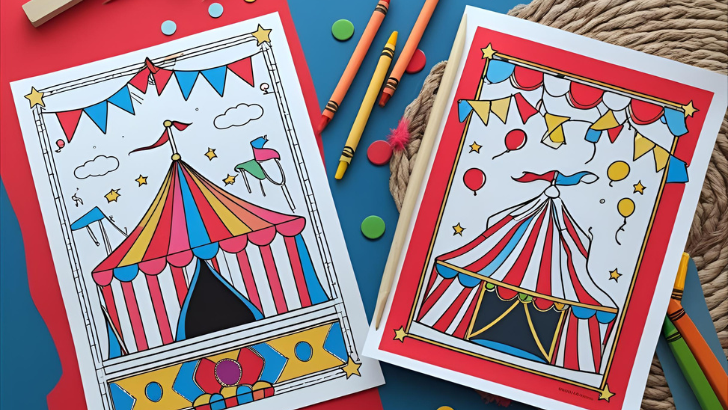 circus coloring pages 1