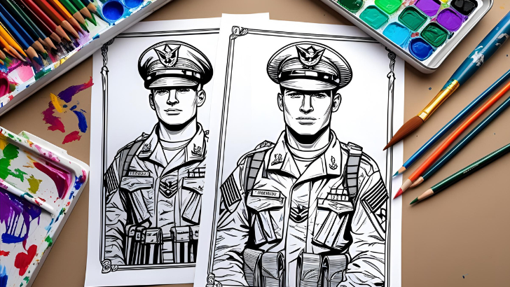 free military coloring pages