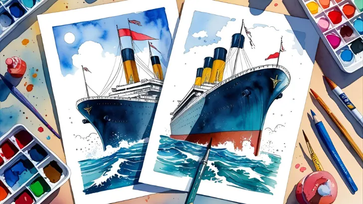 free titanic coloring pages