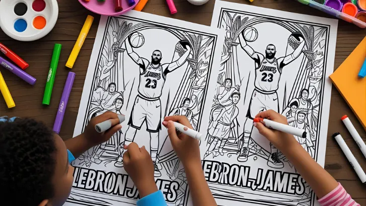 lebron james coloring pages 