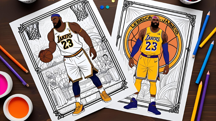printable lebron james coloring pages 