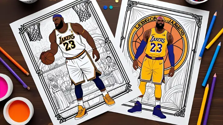 printable lebron james coloring pages 
