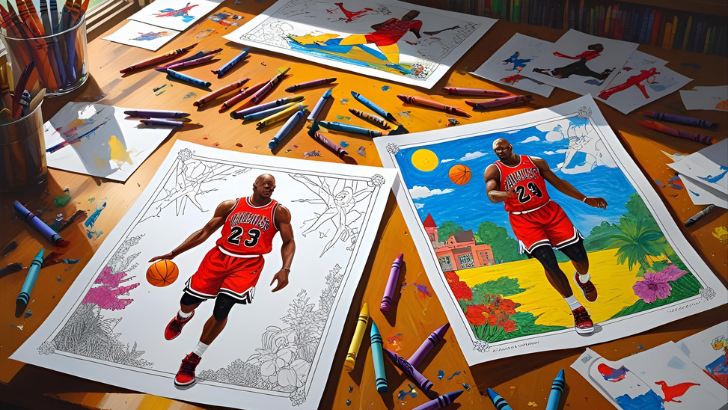 printable michael jordan coloring pages 