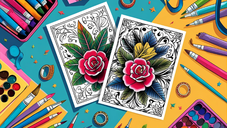 printable tattoo coloring pages