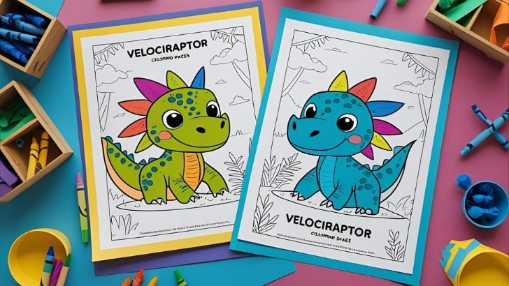 printable velociraptor coloring pages 