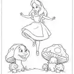 Alice In Wonderland Coloring Pages featured image