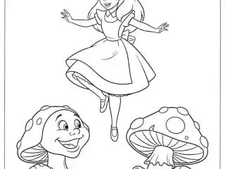 Alice In Wonderland Coloring Pages featured image