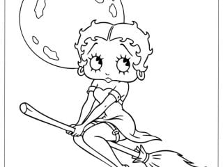 Betty Boop Coloring Pages featured image