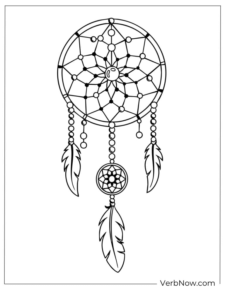 Detailed dreamcatcher with layered designs