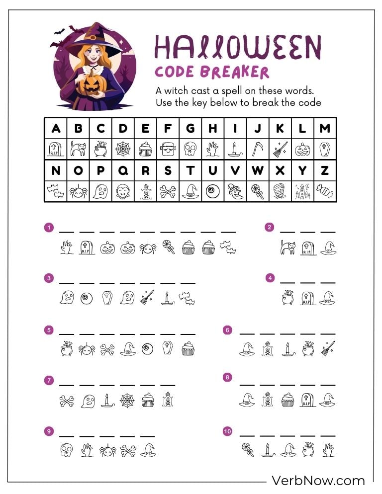 A Halloween code breaker puzzle
