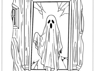 Horror Coloring Pages 16 featured image