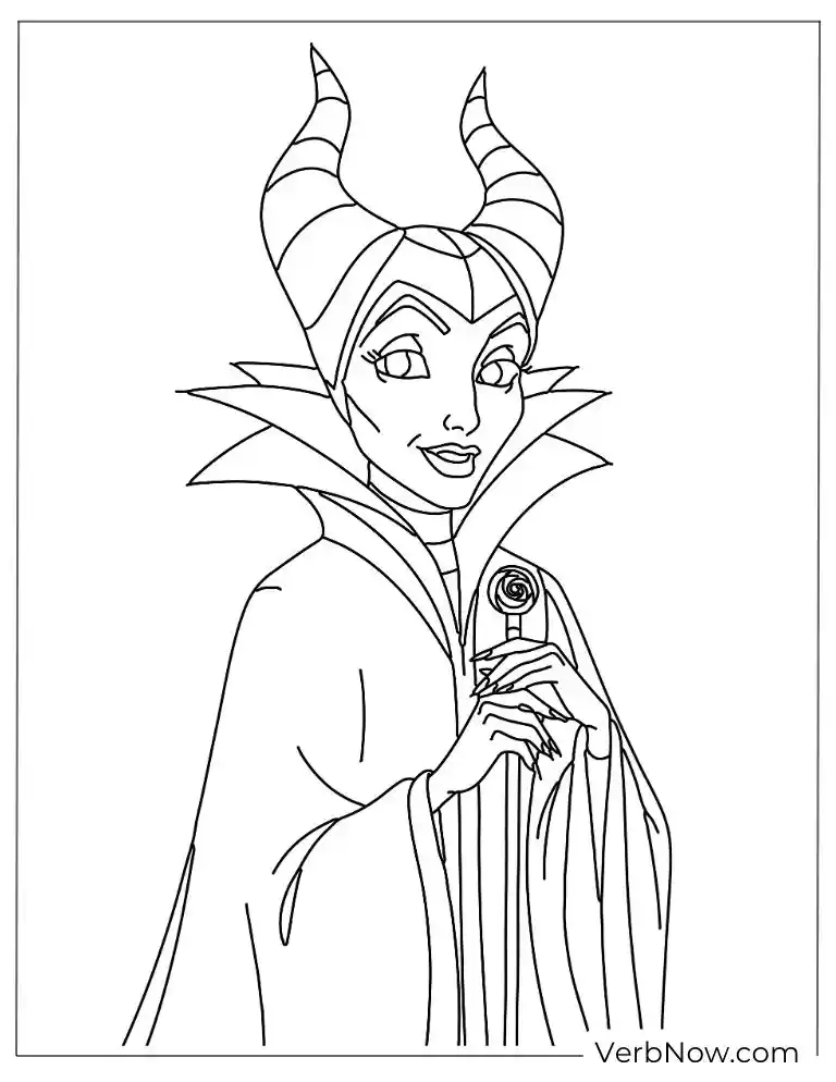 Maleficent holding a magical orb in her hand