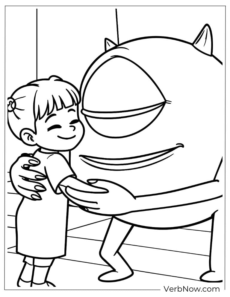 Mike giving Boo a warm hug