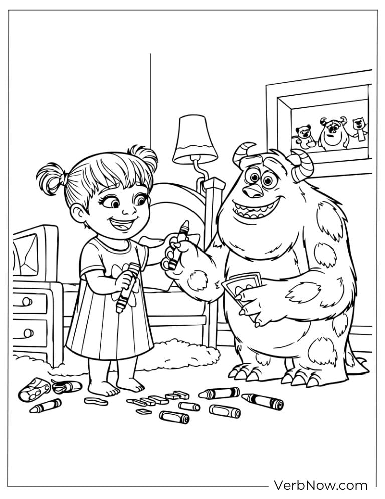 Boo and Sulley playing happily with toys at home