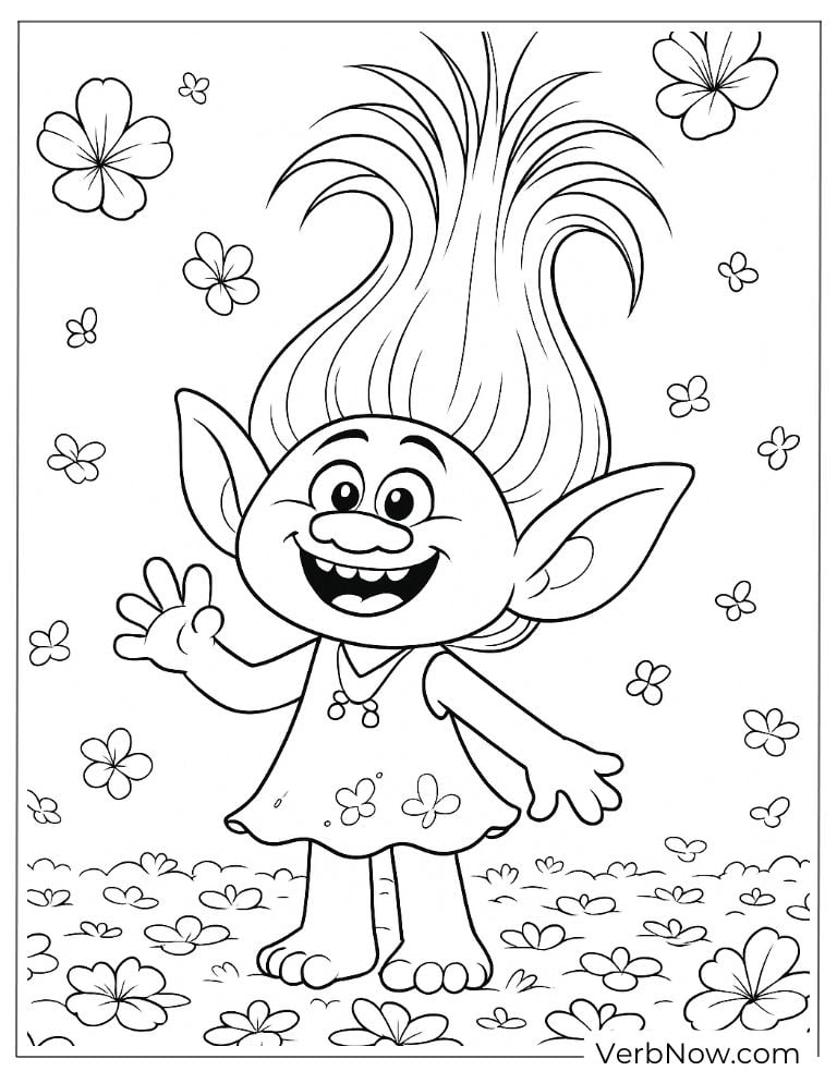 Poppy standing in flowers with arms open wide