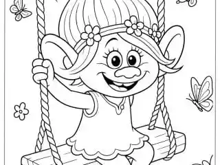 Poppy Coloring Pages 2 featured image