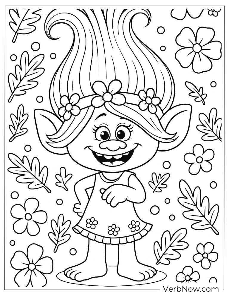 Poppy standing in a garden surrounded by flowers