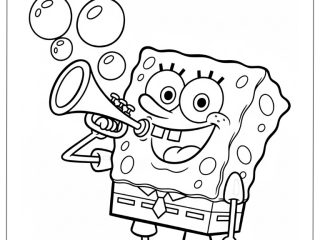 SpongeBob Coloring Pages featured image