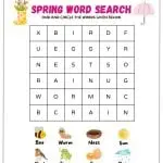 Spring Word Puzzles - Verbnow 6 featured image