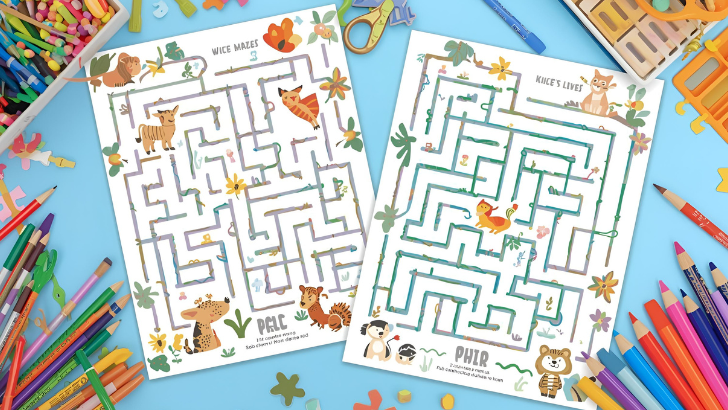 animal maze puzzles