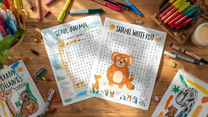 10+ Free Animal Puzzles for a Fun Learning (Printable PDF) animal search word puzzles
