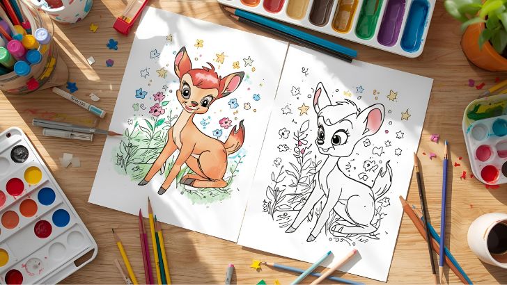 bambi coloring sheets