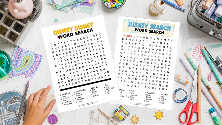 disney word search puzzles