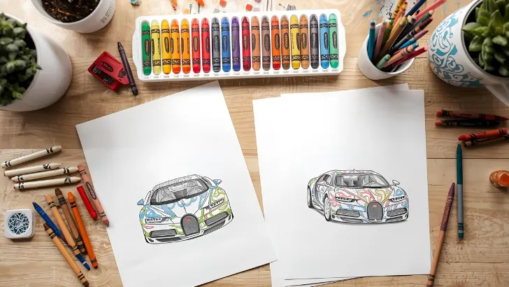 free bugatti coloring pages