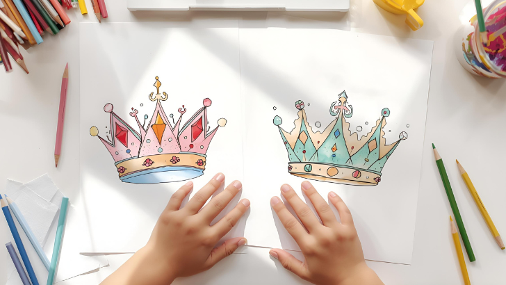 free crown coloring pages