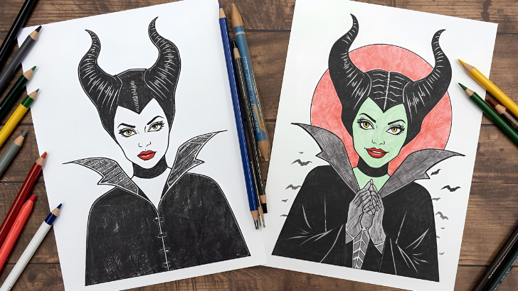 maleficent coloring sheets