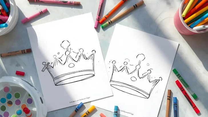 printable crown coloring pages