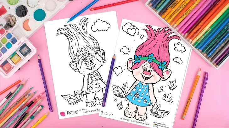 printable poppy coloring pages