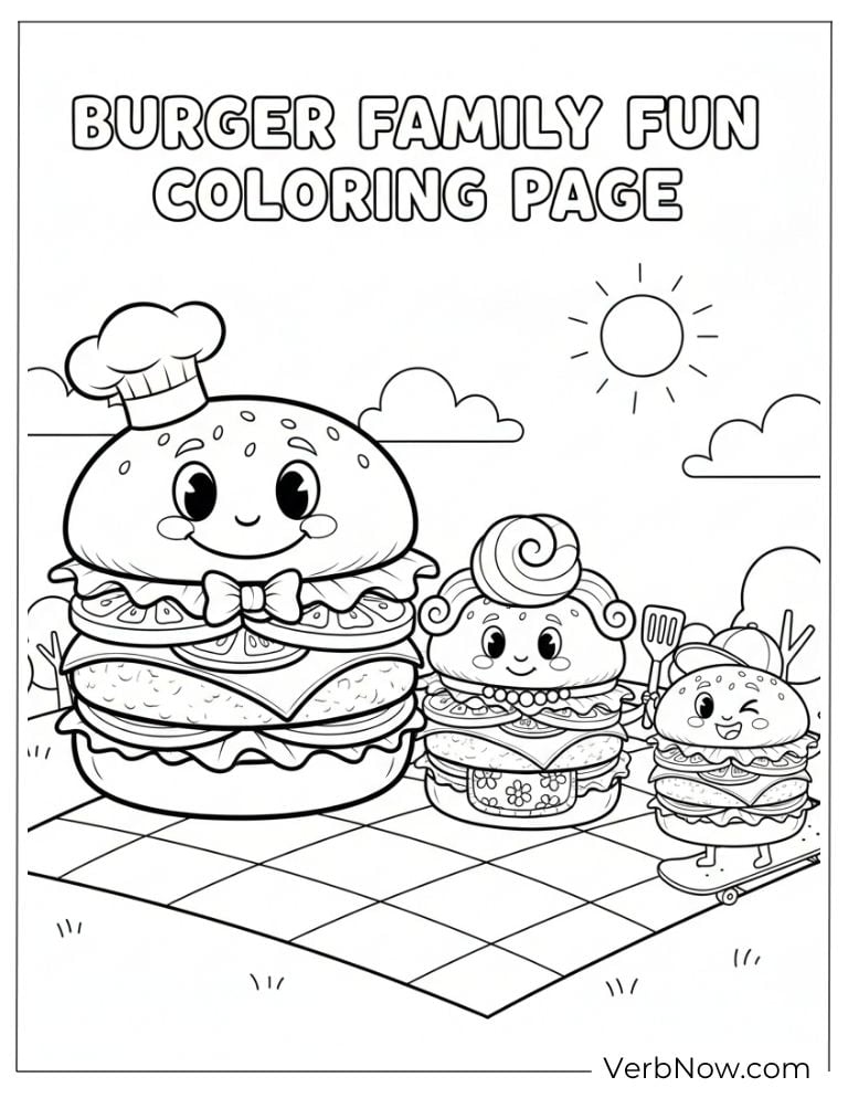 Burger family enjoying a sunny picnic together