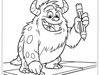 Monster Coloring Pages 12 featured image