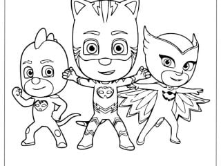 PJ Masks Coloring Pages 13 featured image