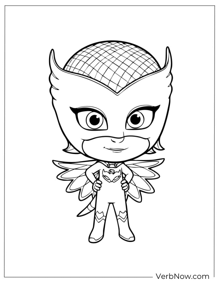 Owlette standing proudly with her wings open