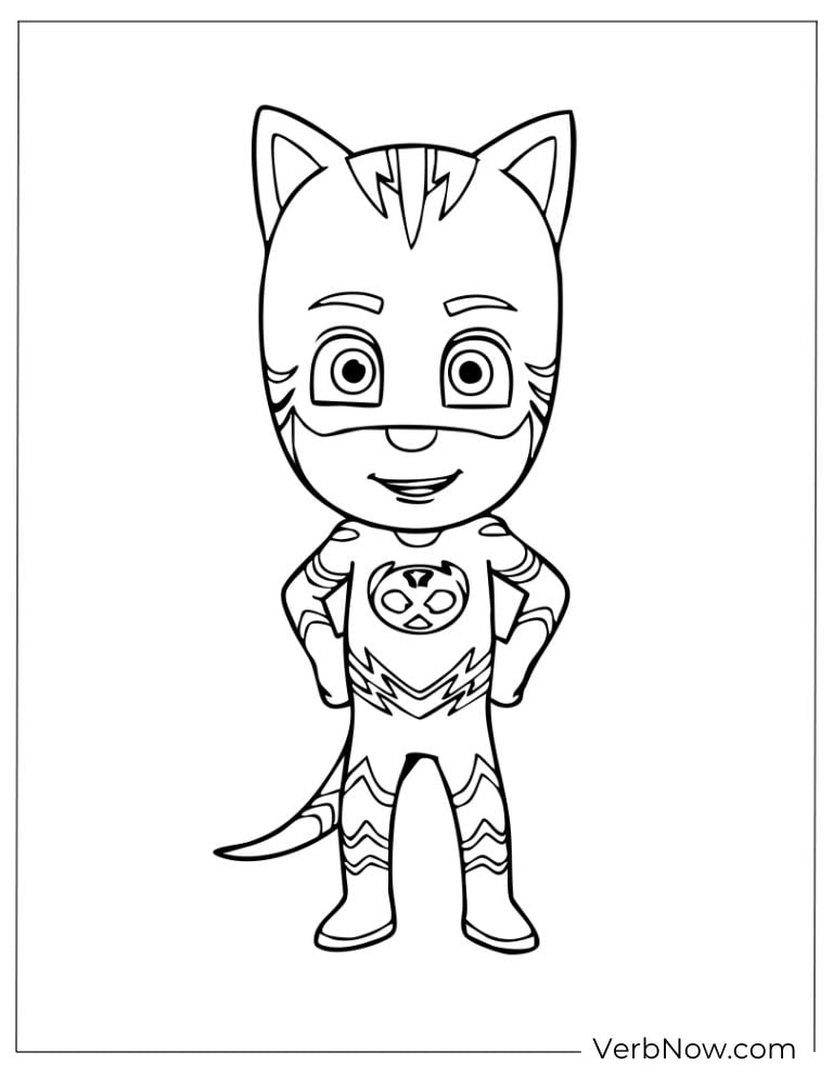 Catboy standing in his superhero pose