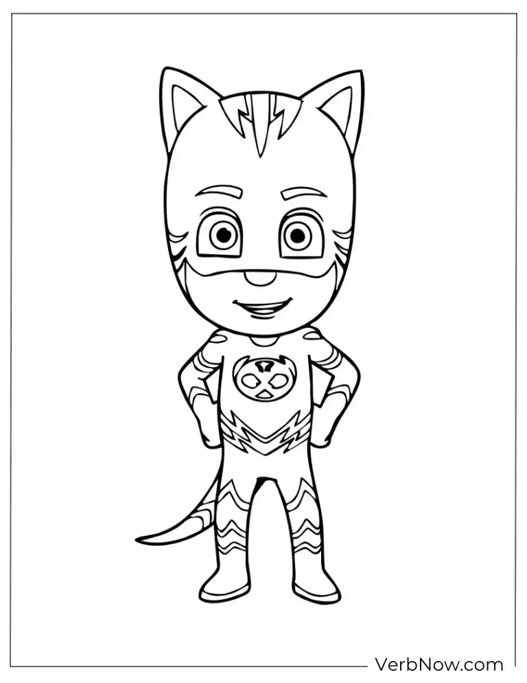 Catboy standing in his superhero pose