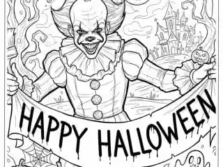 Pennywise Coloring Pages 20 featured image