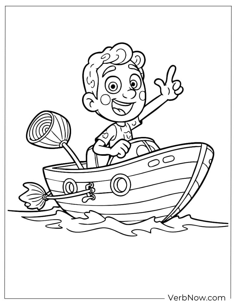 Luca enjoys a fun day rowing his little boat