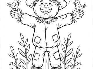Scarerow Coloring Pages 6 featured image