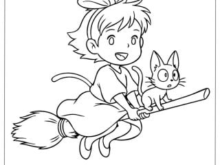 Studio Ghibli Coloring Pages 20 featured image