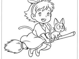 Studio Ghibli Coloring Pages 20 featured image