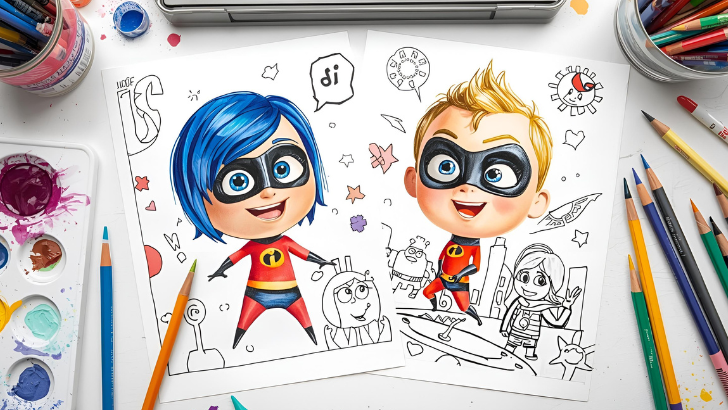 pixar coloring sheets