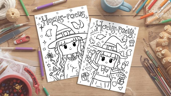printable hocus pocus coloring pages