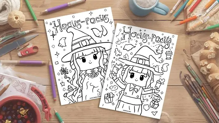 22 Free Hocus Pocus Coloring Pages for Kids (Printable PDF) printable hocus pocus coloring pages